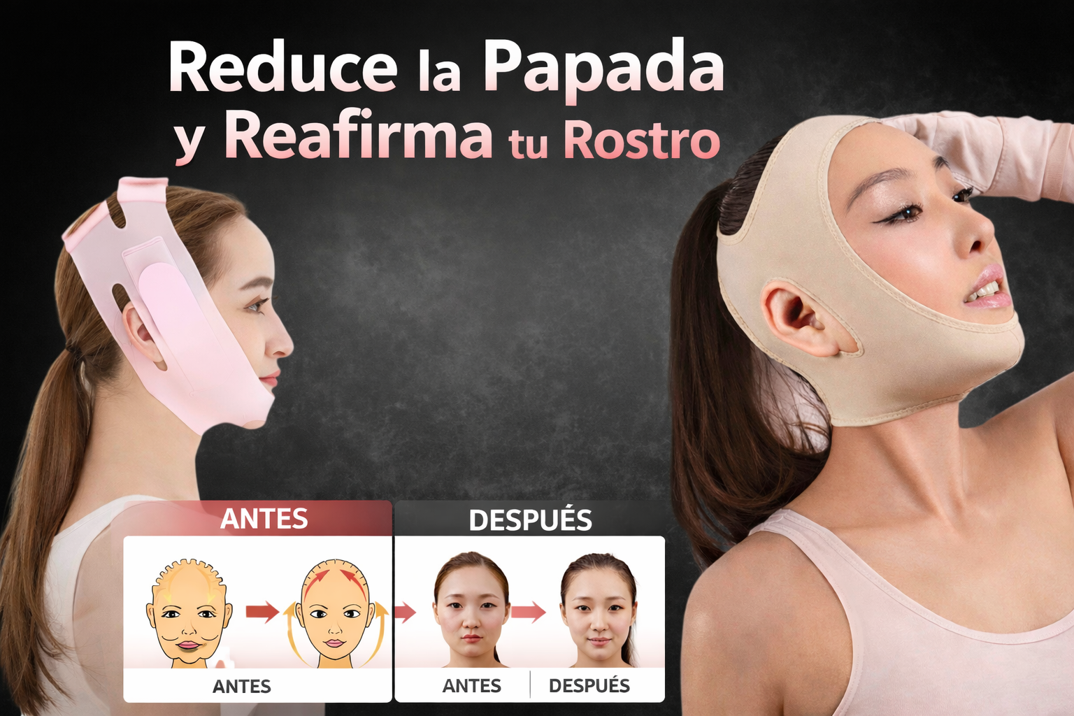 Faja Facial Reductora Para Papada