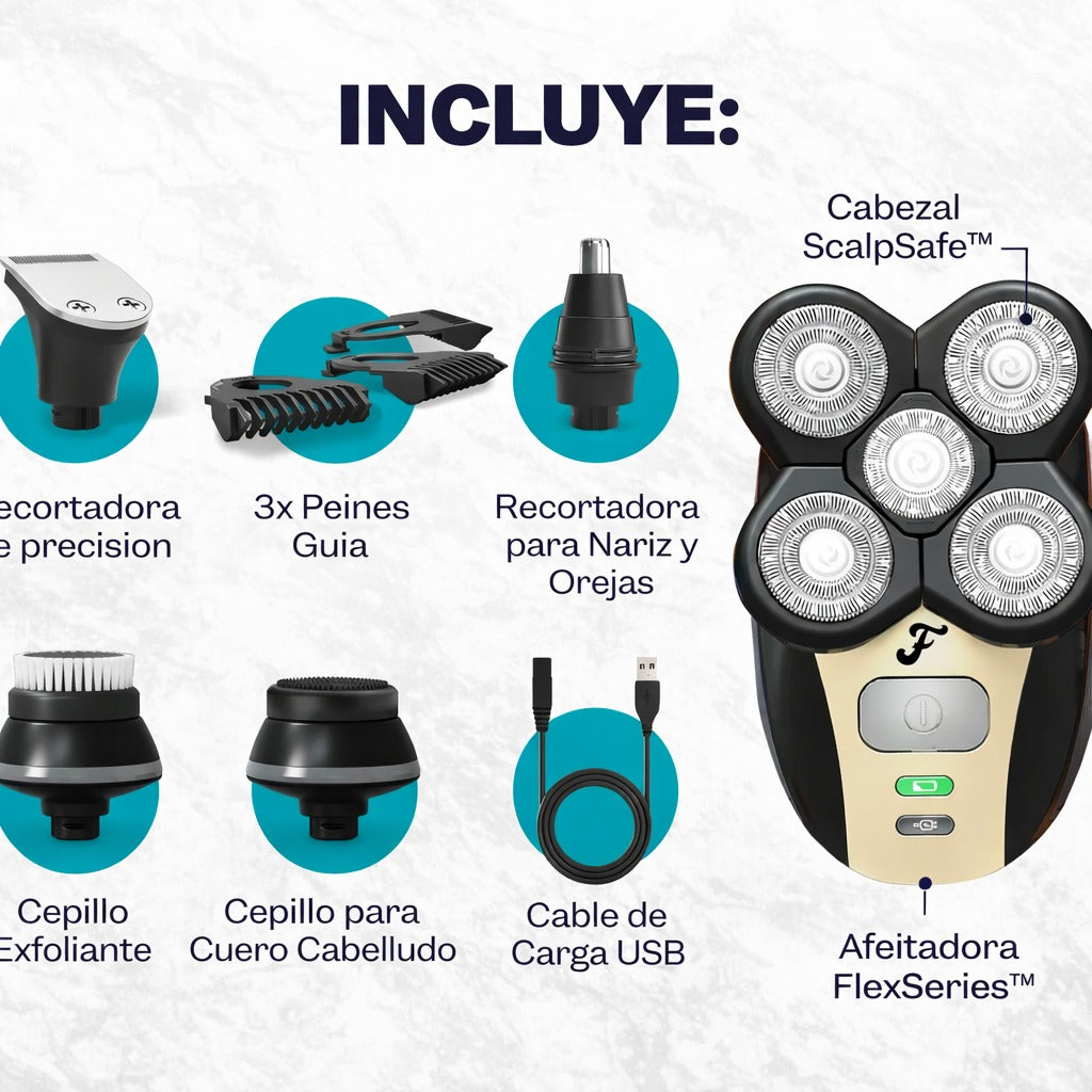 Afeitadora 5 en 1 para Hombre – Uso Corporal Completo